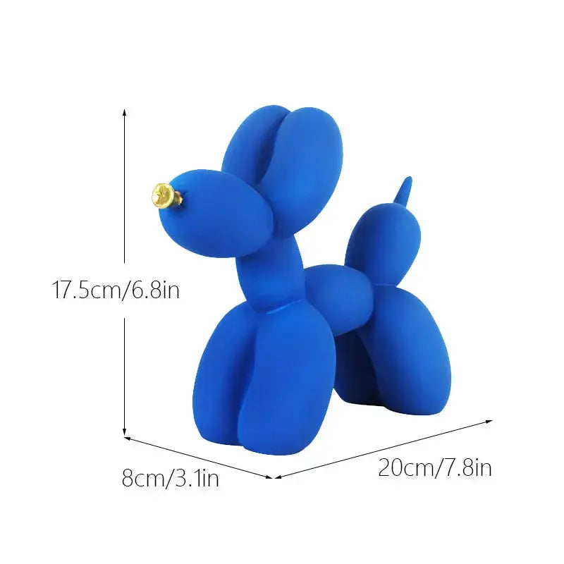 Nordic Balloon Dog Figurines for Interior Resin Doggy Home Entrance Living Room Desktop Decoration Accessories Gifts