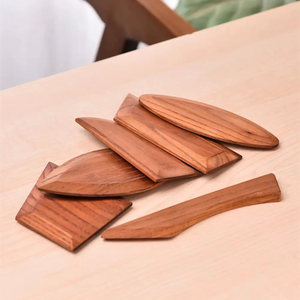 Pottery Art Toon Wood Scraper Cutter Multi-Spec DIY Sculpture Ceramic Clay Auxiliary Clay Trimming Sculpture Shaping Tools