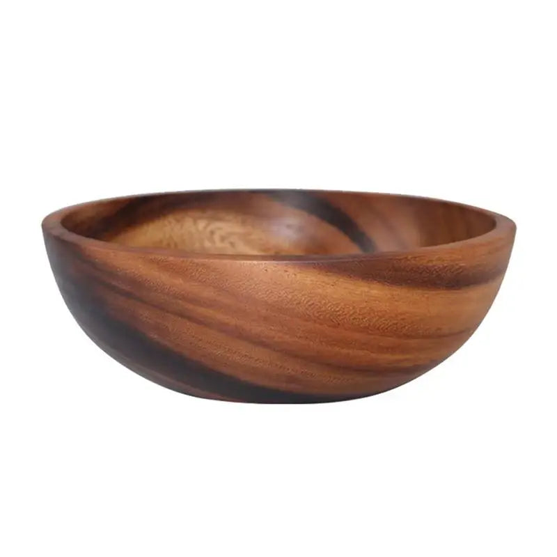 Salad Bowl Fruit Decoration Practical Wooden Household Kitchen Bowl Cutlery Basin Fruit Bowl Salad Bowl Storage Wholesale
