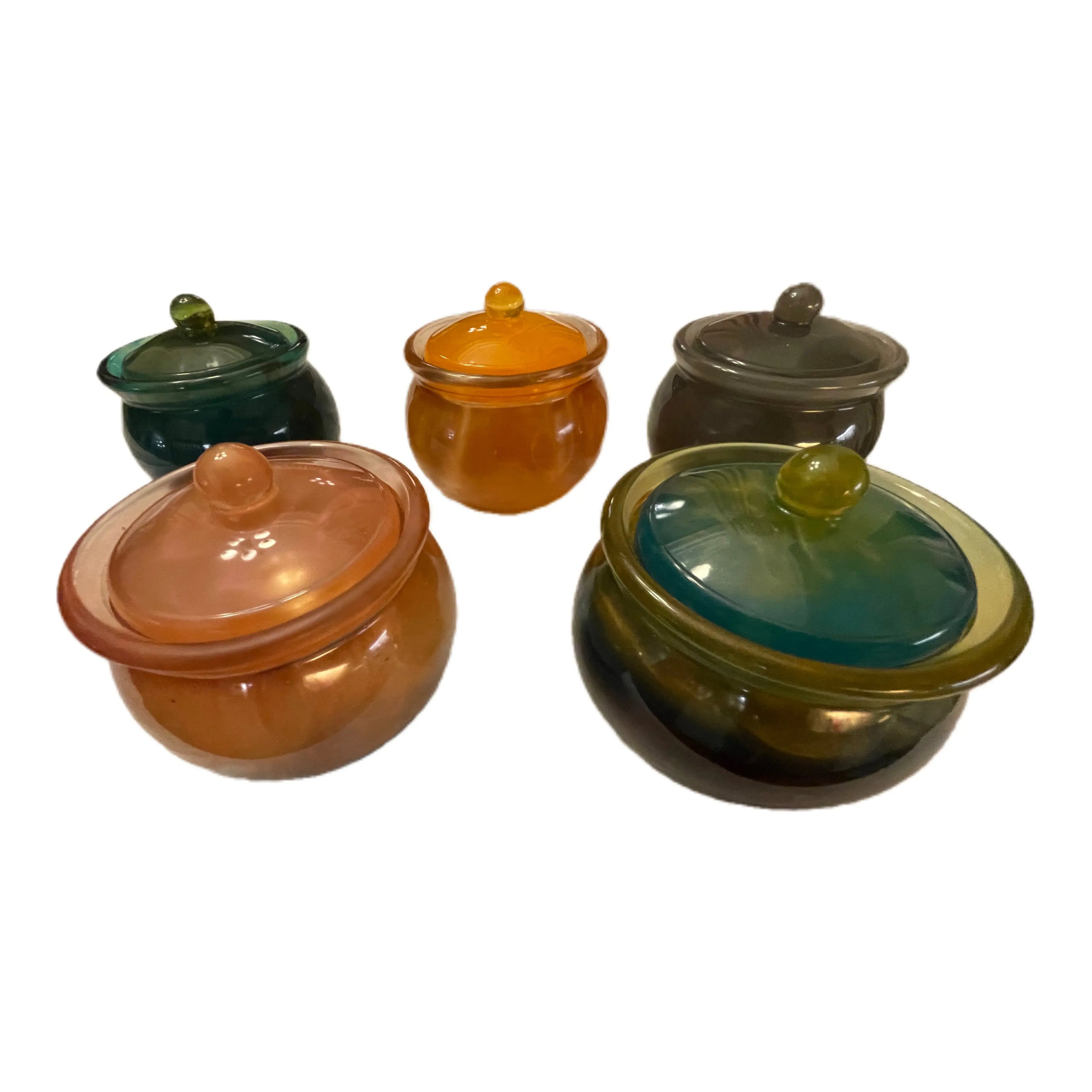 Elegant Handmade Epoxy Jar with Lid Epoxy-Crafts