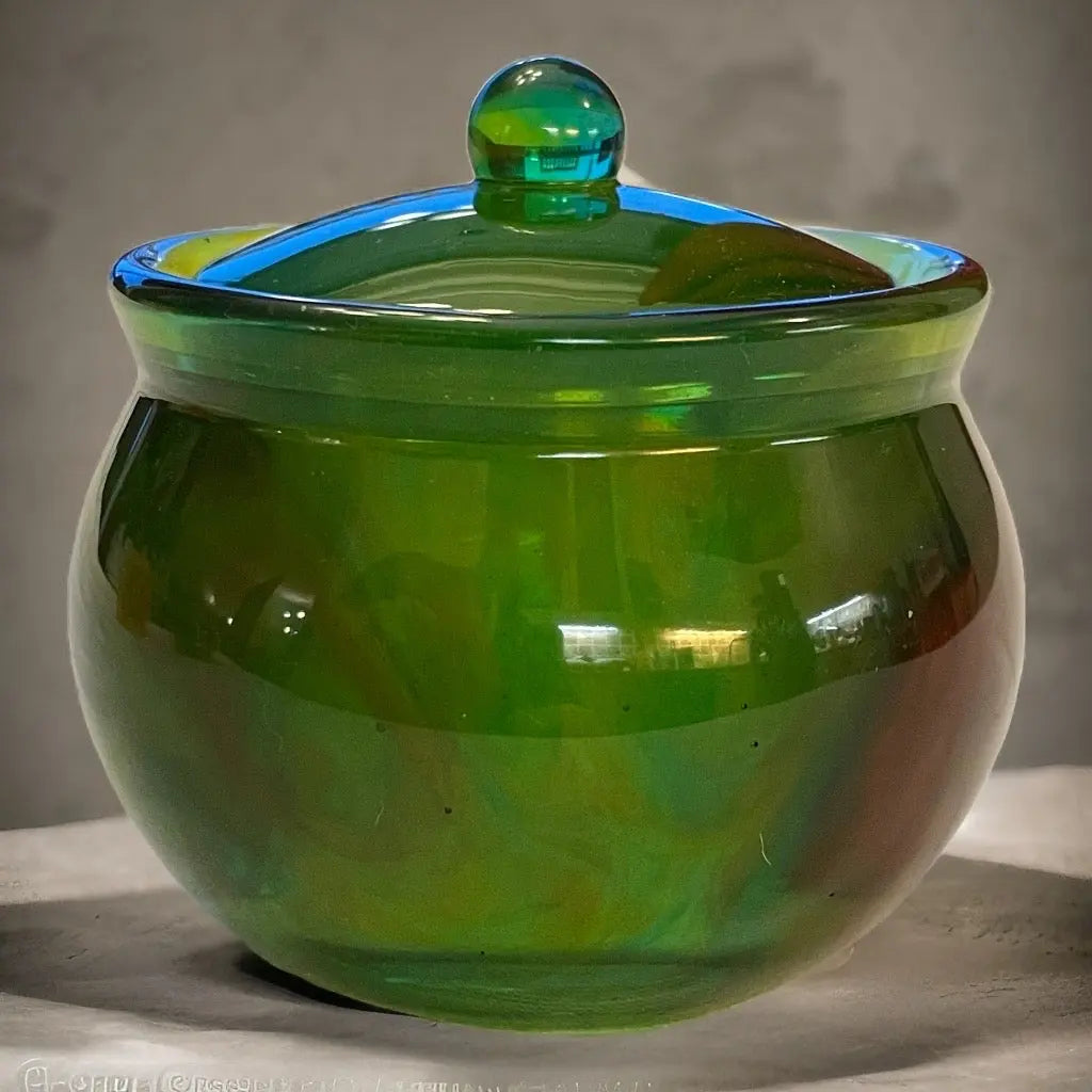Exquisite Handmade Epoxy Jar with Lid | Elegant Glass-like Storage and Décor Min butikk