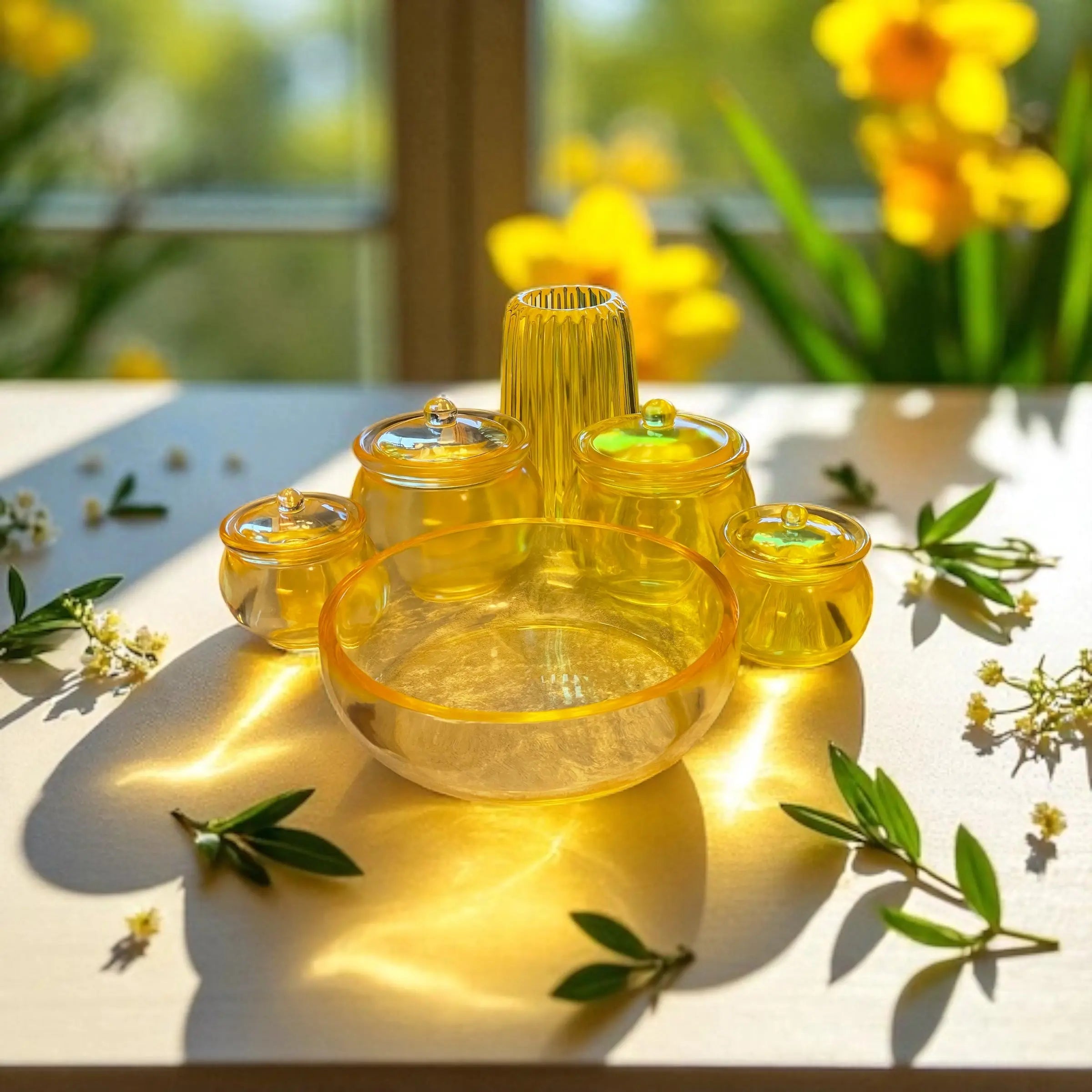 Utsøkt håndlaget dekorativ epoxy krukke med lokk Epoxy-Crafts