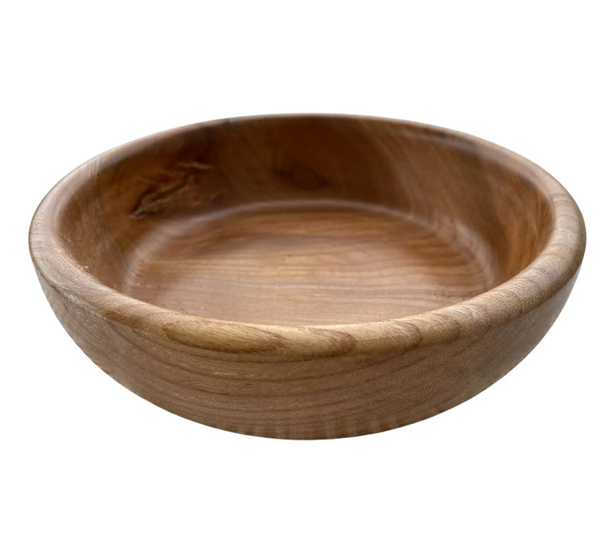 🪵 Hånddreid Bolle i Naturlig Tre – Ø 17 cm Epoxy-Crafts