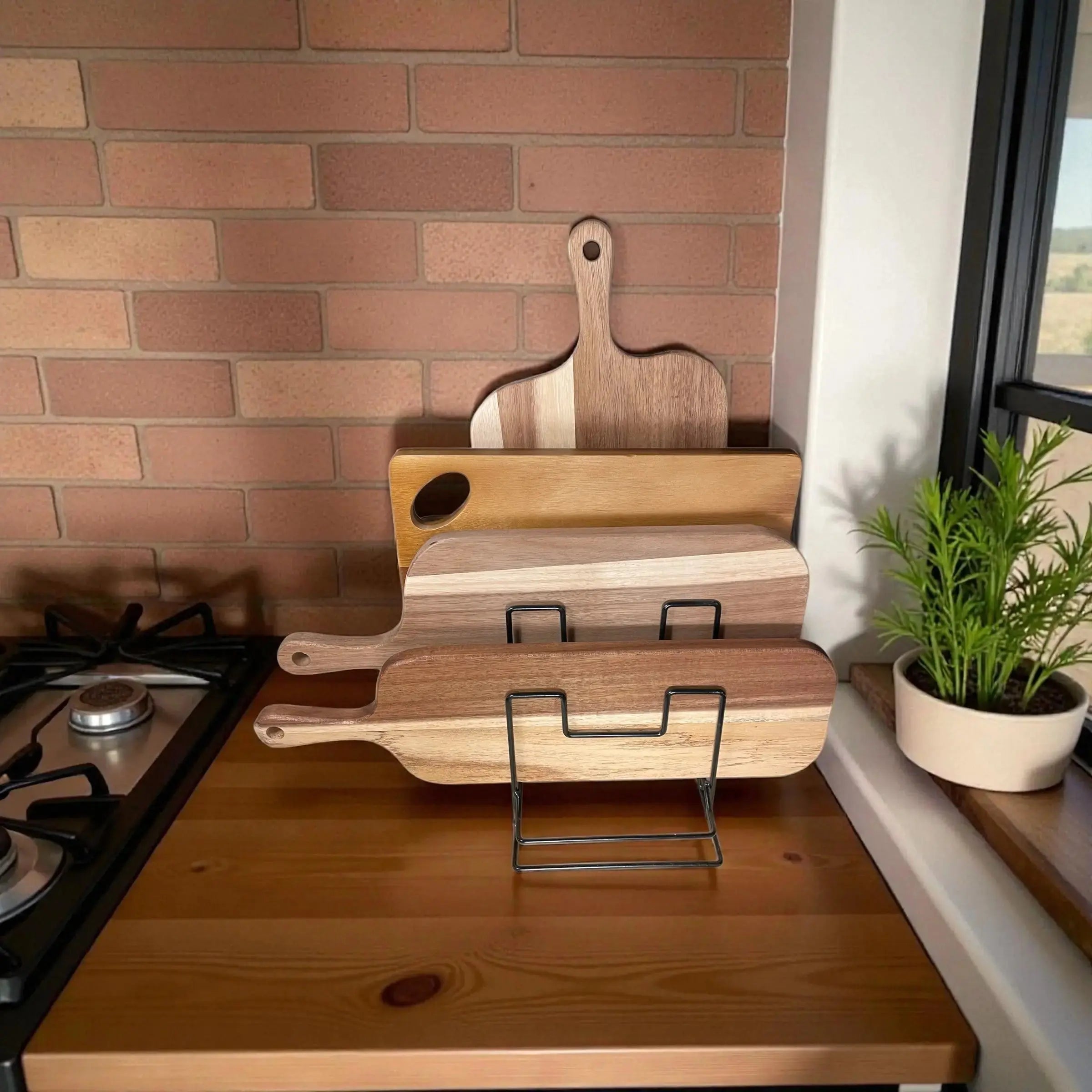 🪵 Klassisk Skjærebrett i Tre med Håndtak – Perfekt til Servering og Matlaging Epoxy-Crafts