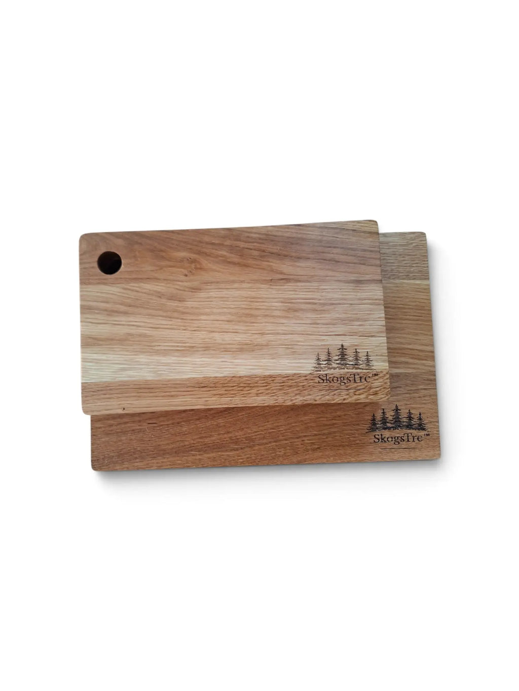 Eiketrioen – skjærefjøl i eik, 3 størrelser (25×15 + 30×20 + 32×24 cm) SkogsTre