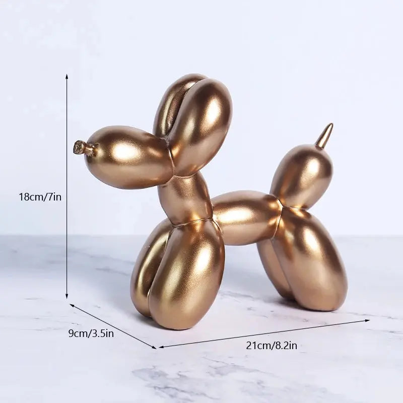 Nordic Balloon Dog Figurines for Interior Resin Doggy Home Entrance Living Room Desktop Decoration Accessories Gifts
