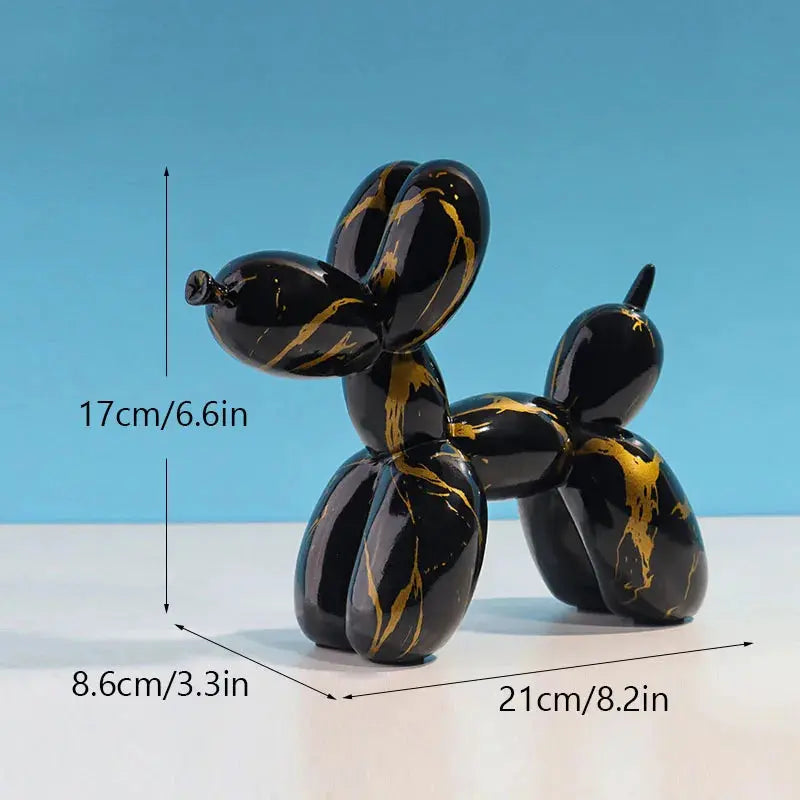 Nordic Balloon Dog Figurines for Interior Resin Doggy Home Entrance Living Room Desktop Decoration Accessories Gifts