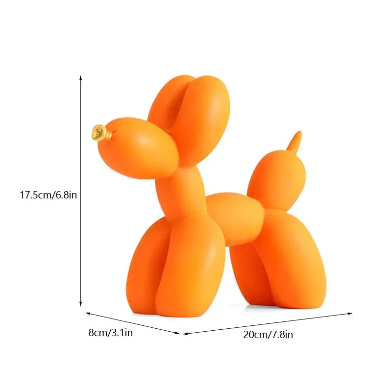 Nordic Balloon Dog Figurines for Interior Resin Doggy Home Entrance Living Room Desktop Decoration Accessories Gifts